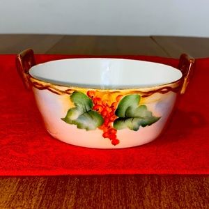 Vintage Buffalo China 1916 Double Handled Butter Tub